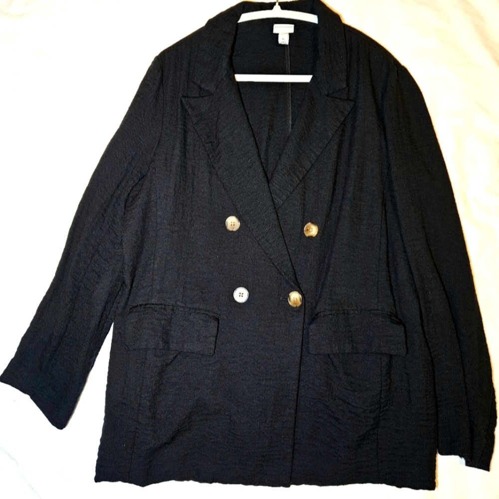 A New Day Black Double Breasted Blazer‎